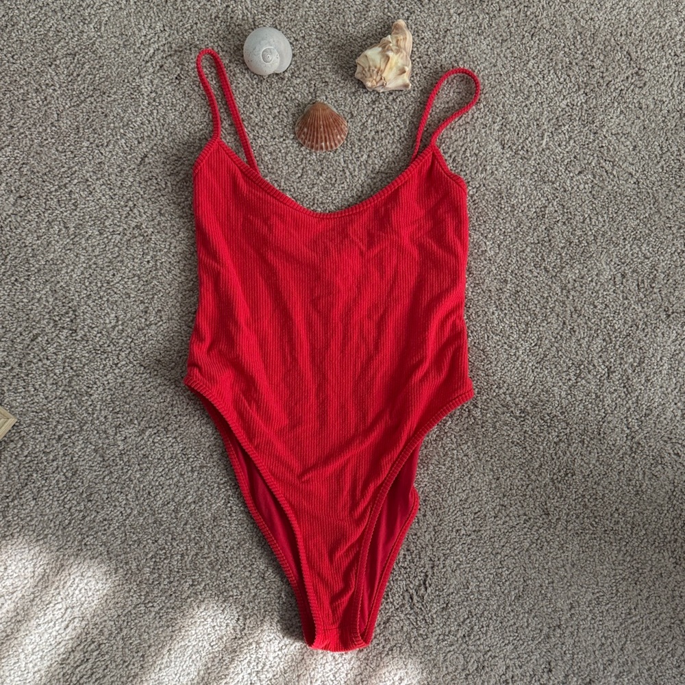 Toast Swim Pink/Red One-Piece Swimsuit
